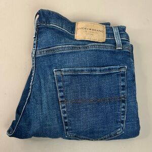 Lucky Brand Jeans 223 Straight Men's 33x29.5 Dark Blue Stretch Classic Whisker
